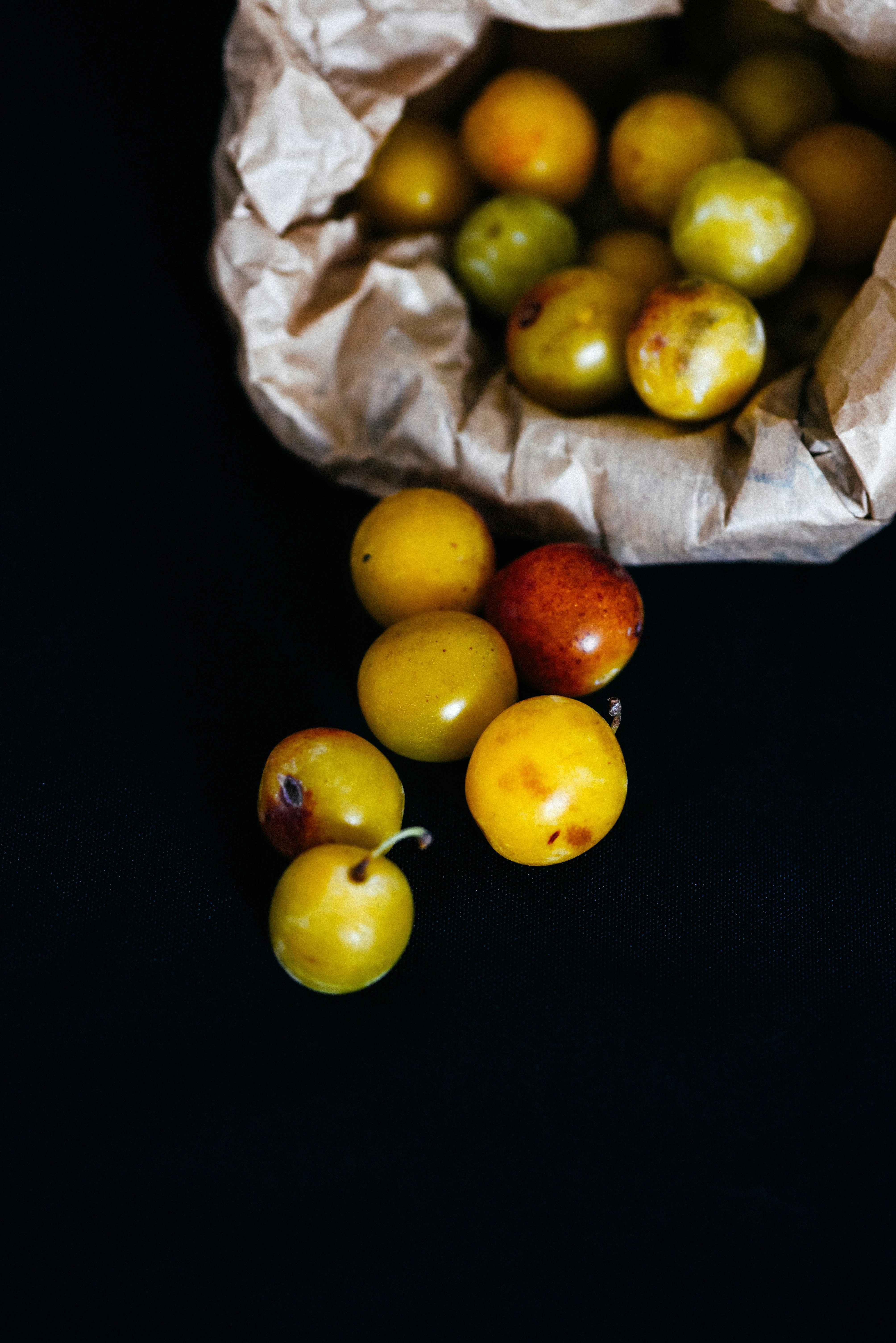 yellow cherries